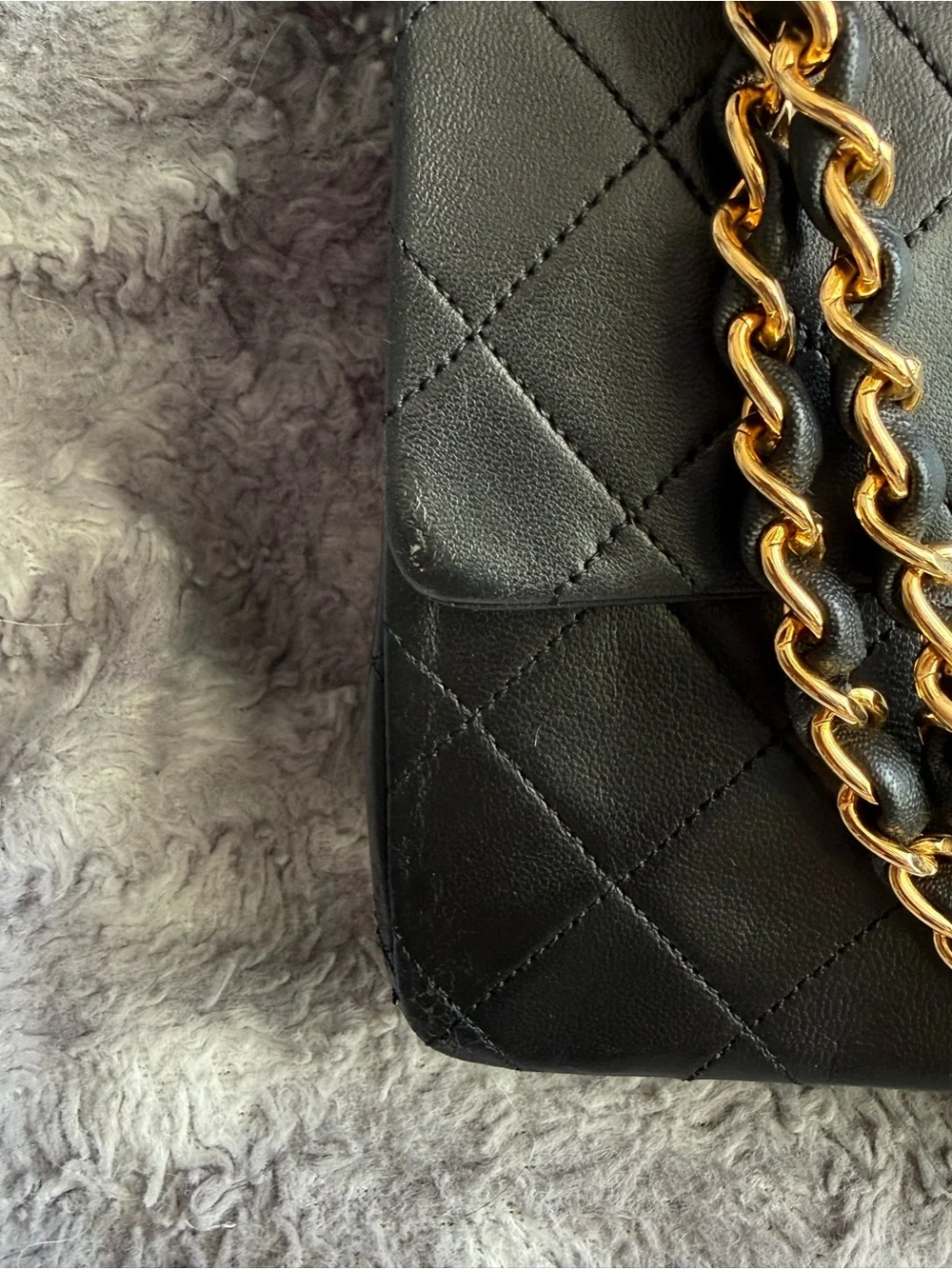 Chanel Classic Quilted Double Flap Bag in Black with Gold Hardware - Medium